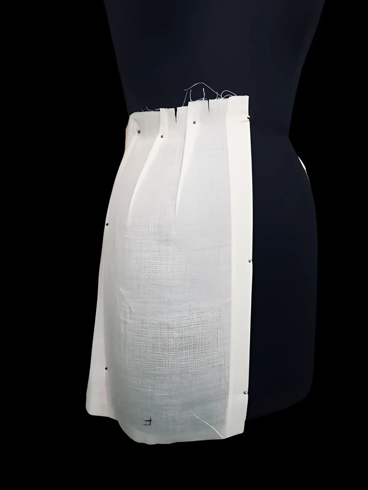 Draping study: skirt block
