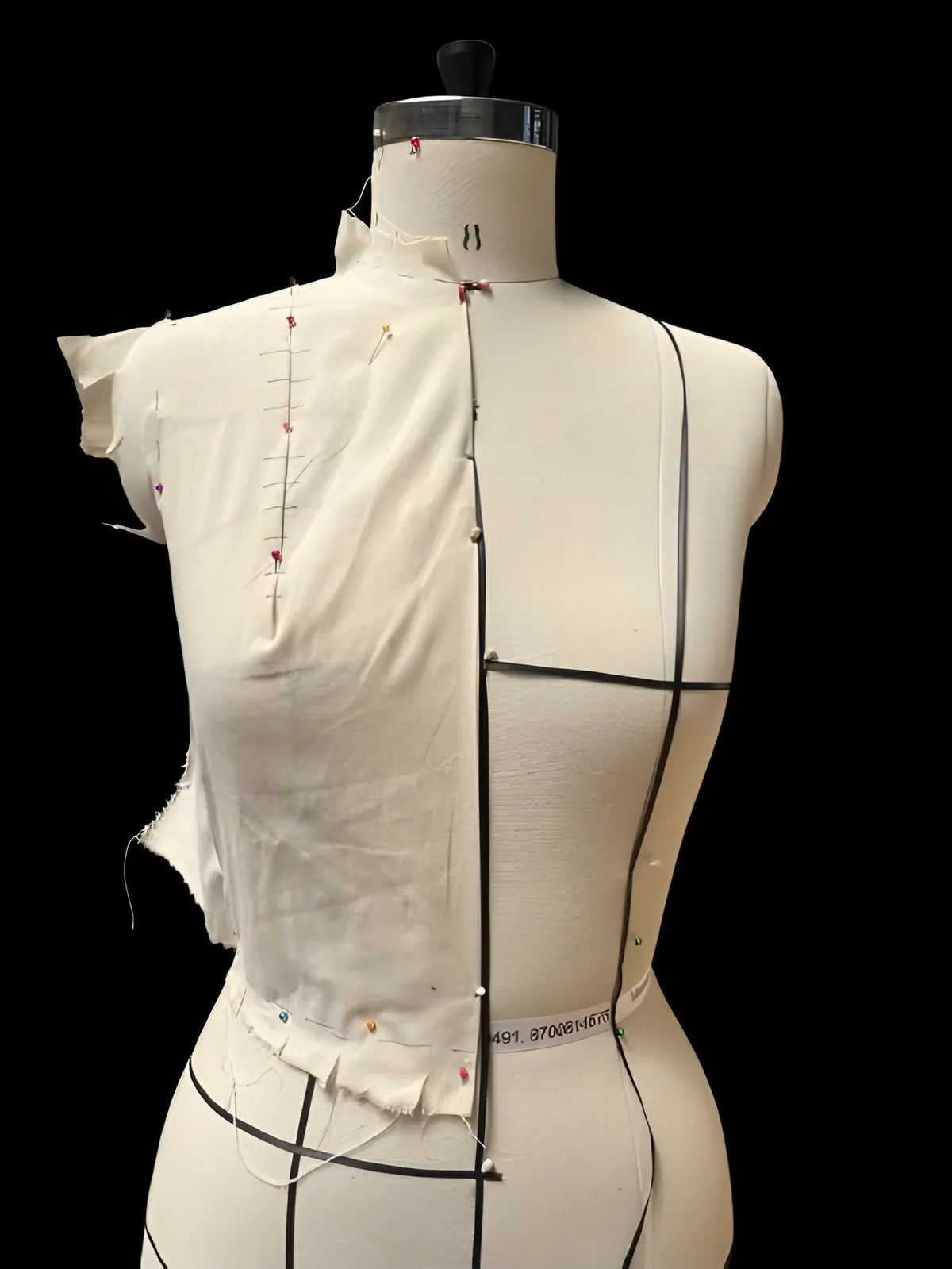 Draping study: cowl drape