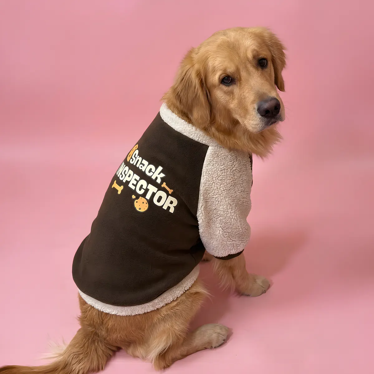 Side view of the 'Snack Inspector' sweatshirt