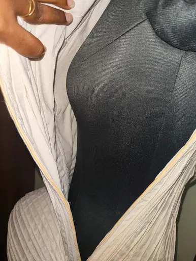 Seam finishing inside the Last Shell dress