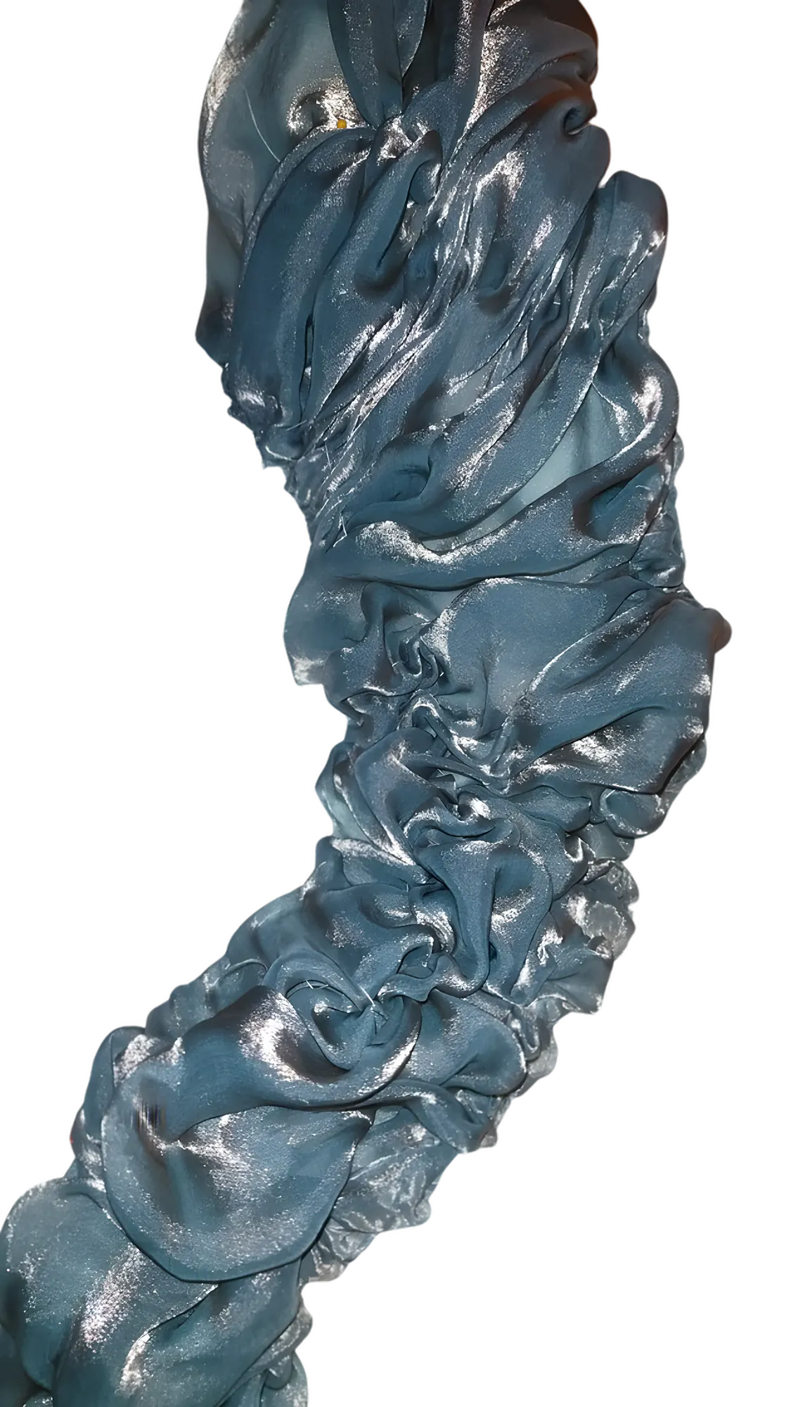 Gathers sample in blue