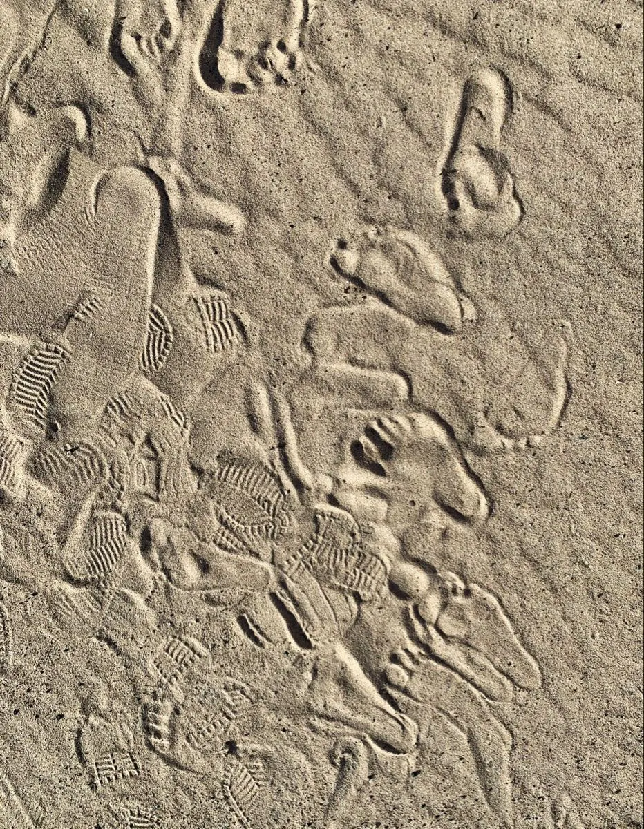 Footprints in sand