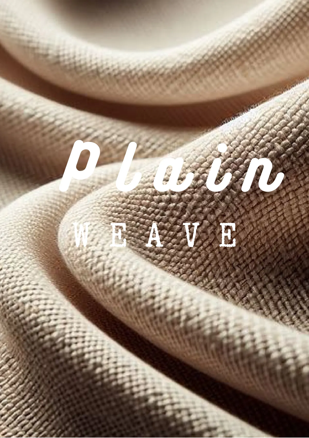 Plain weave chapter opener